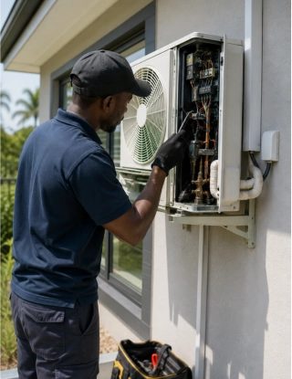 Step 1: Inspect indoor and outdoor units